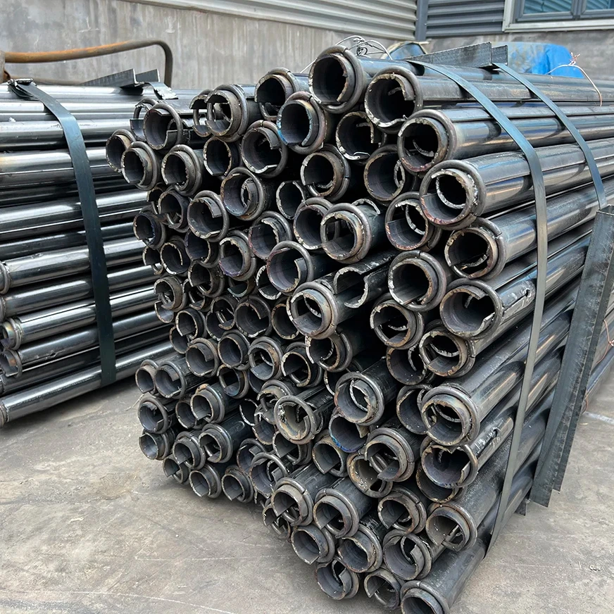 Galvanized Rock Bolt Steel Anchor Bar Mining Roof Friction bolts Seam Pipe Split Sets Rock Bolt