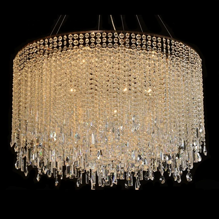 Luxury Crystal Led Chandelier Villa Loft Large Hotel Lobby Living Room Dinning Room Decoration Chandelier Modern Lighting CZ2877
