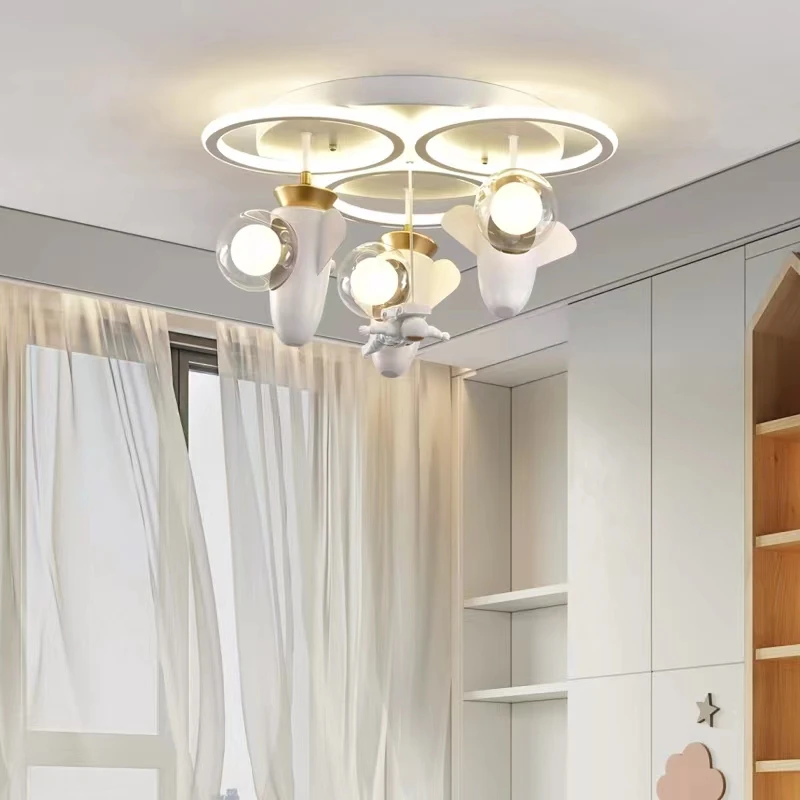Lovely Airplane Glider Shaped Pendant Lights Hanging Lamp For Children Bedroom Plane Indoor Ceiling Lighting