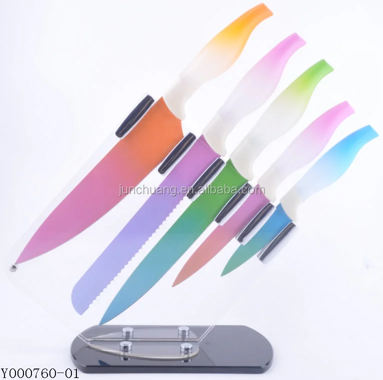 Multicolor non-stick stainless steel painting knife set