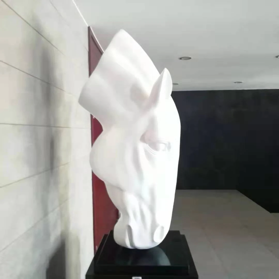 Famous Modern Art Decoration Resin Abstract Geometry animal Figure Art Sculptures For Street