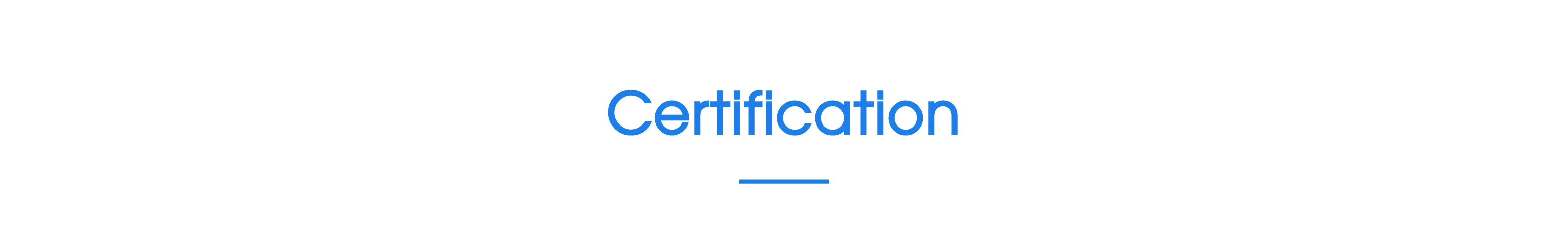  Certification