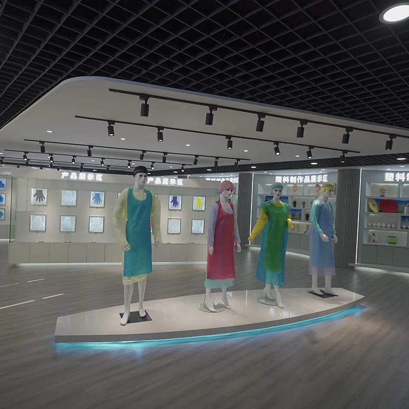 Xiantao factory cheap sale high quality disposable hospital medical plastic apron for surgical