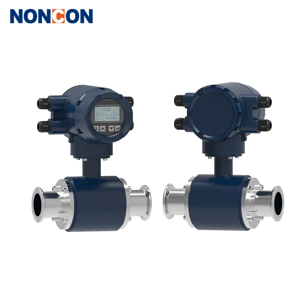 Flange type sanitary fast clamping flow meter water electromagnetic Beer magnetic flow meter DN32