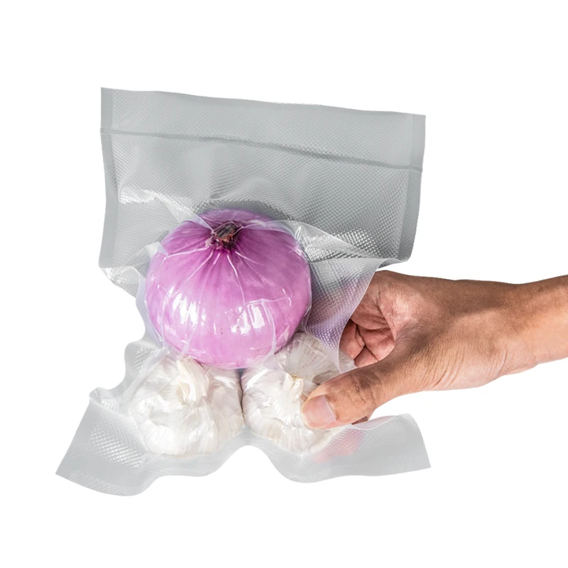 Термогерметичный прозрачный пластиковый плоский пищевой вакуумный пакет с принтом на заказ для Упаковки Свежего Мяса