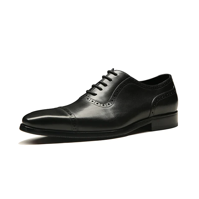 Full Grain Leather Men Oxford Shoes British Style Formal Men Dress Shoes for daily wear