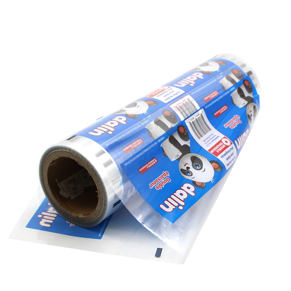 Packaging Film Roll For Toilet paper /Plastic roll film packing for Tissue