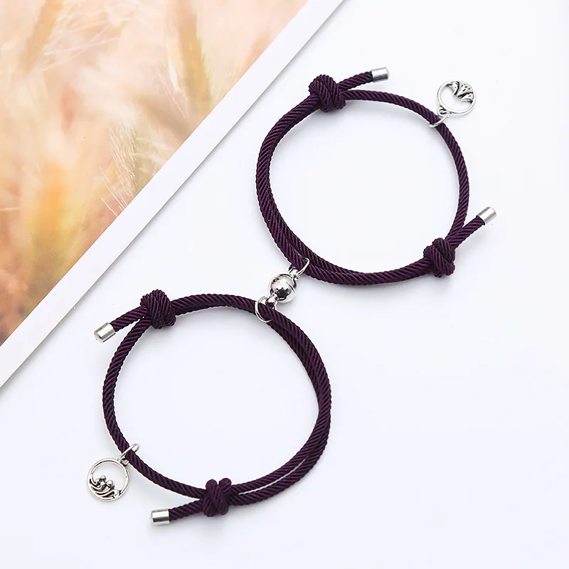 Wholesale sales of male and female couples bracelet, couple bracelet accessories, magnetic attractive bracelet