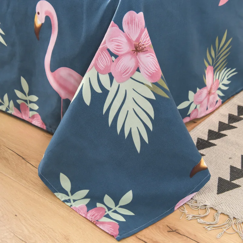 Hot sale home textile cheap price soft comfortable 100% polyester luxury comforter bed sheet printed bedding set for home hotel