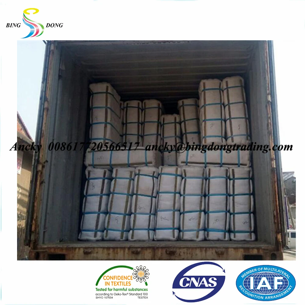 100% Spun Polyester Yarn 40.2 50.3 Raw White In Hanks