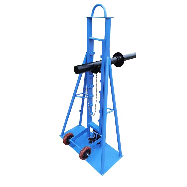 Electrical cable drum jack10 ton hydraulic cable reel jack stand 5 ton cable drum stand