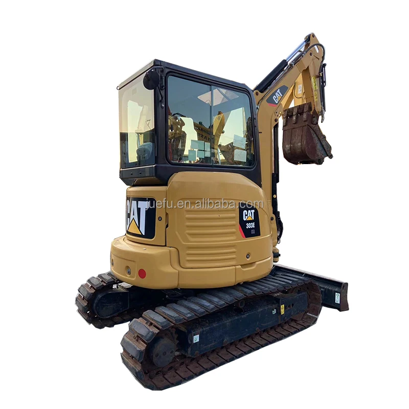 JUEFU free shipping Used crawler digger CAT303E 3 tons digger Engine Model Cat C1.1T Engine Power mini Used excavator For sale