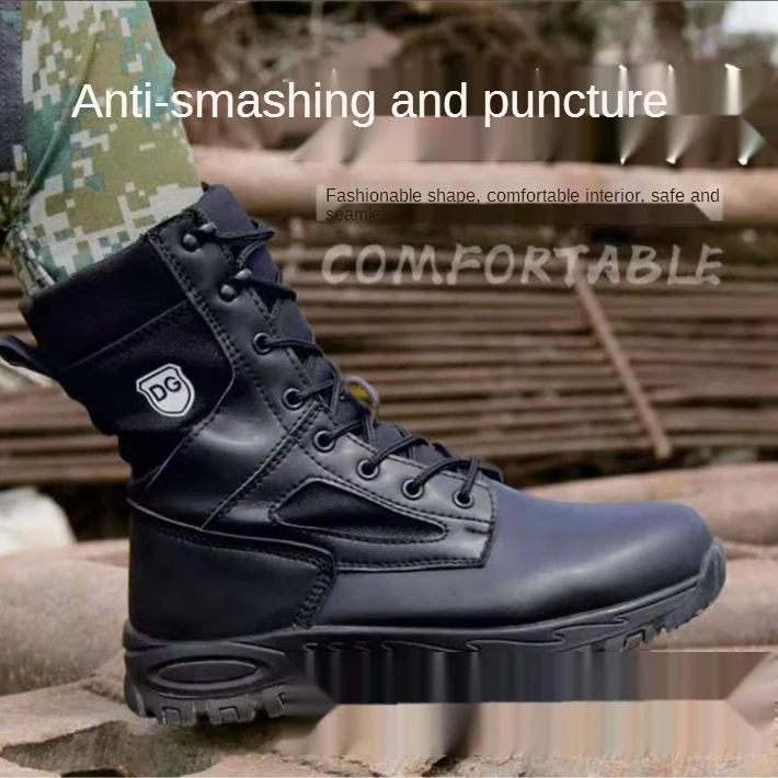 
Wholesale High Quality Wear-Resistant And Breathable Anti-puncture Full Season Safety Boots Shoes 