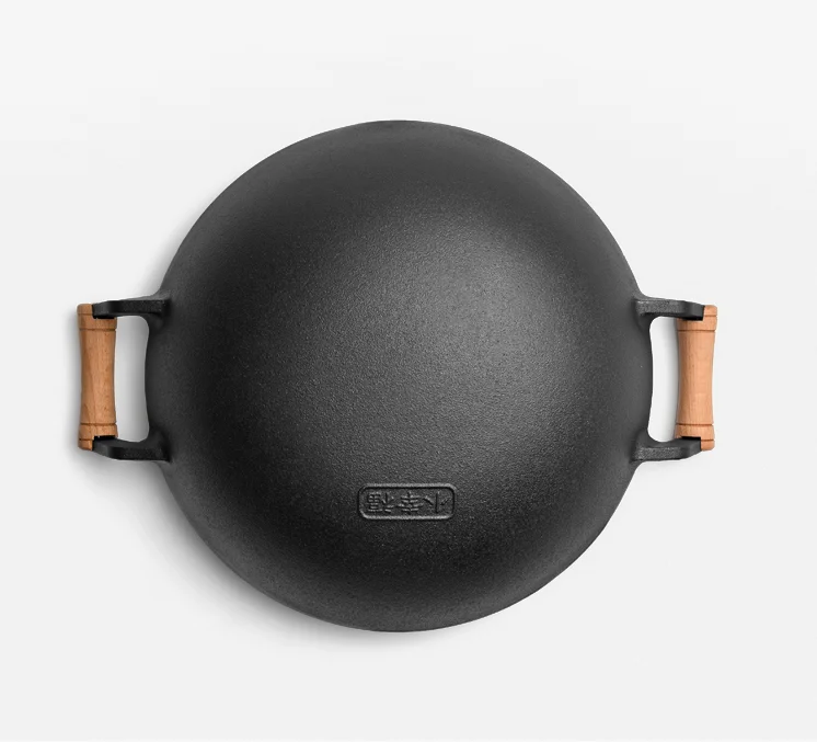 
Hot selling large capacity carbon steel wok With binaural handle 