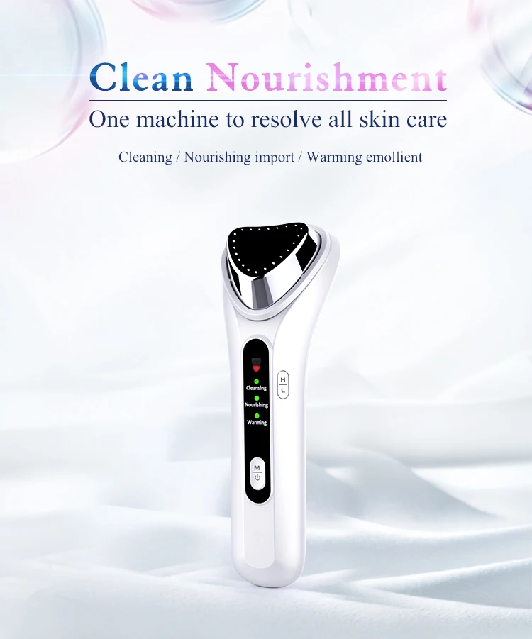 Deep Nourish Import Warm Export Ion Facial Clean Massager for Gift