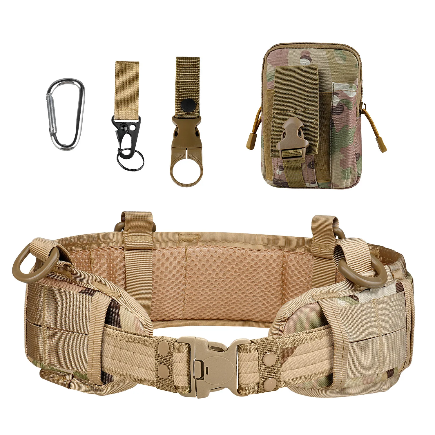 Outdoor Tactical Belt Equipment Multi-Functional Quick Release Tactical Belt Cobra Buckle Adjustable Nylon Belt