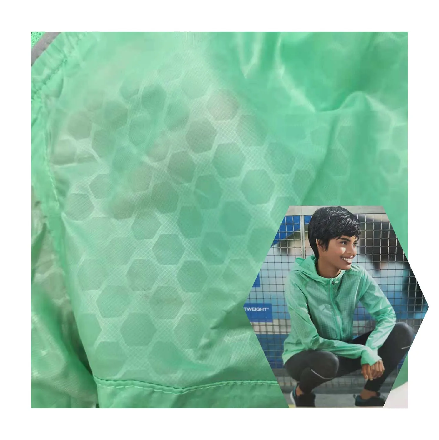 10d 15 20d denier ripstop unti UV 100% nylon fabric 100% nylon fabric waterproof upf 50 hexagon ripstop taffeta