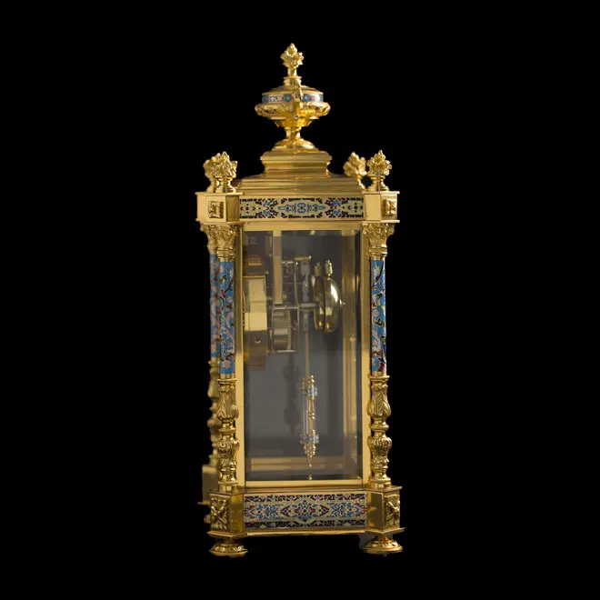 High-end classic antique decorative floor-to-ceiling household living room bronze bell luxury independent clock