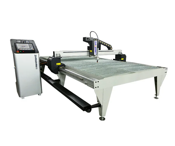 Zhaozhan plsama cutting machine with plasma THC cnc flame plasma cutting machine with water table type