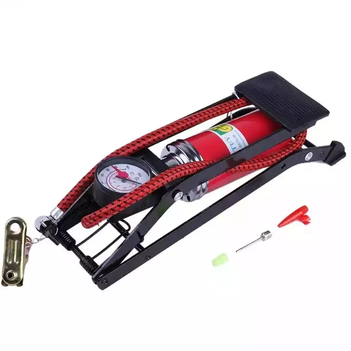 Wholesale Foot bicycle pumps high pressure portable bicycle electric car motorcycle car foot inflatable pump