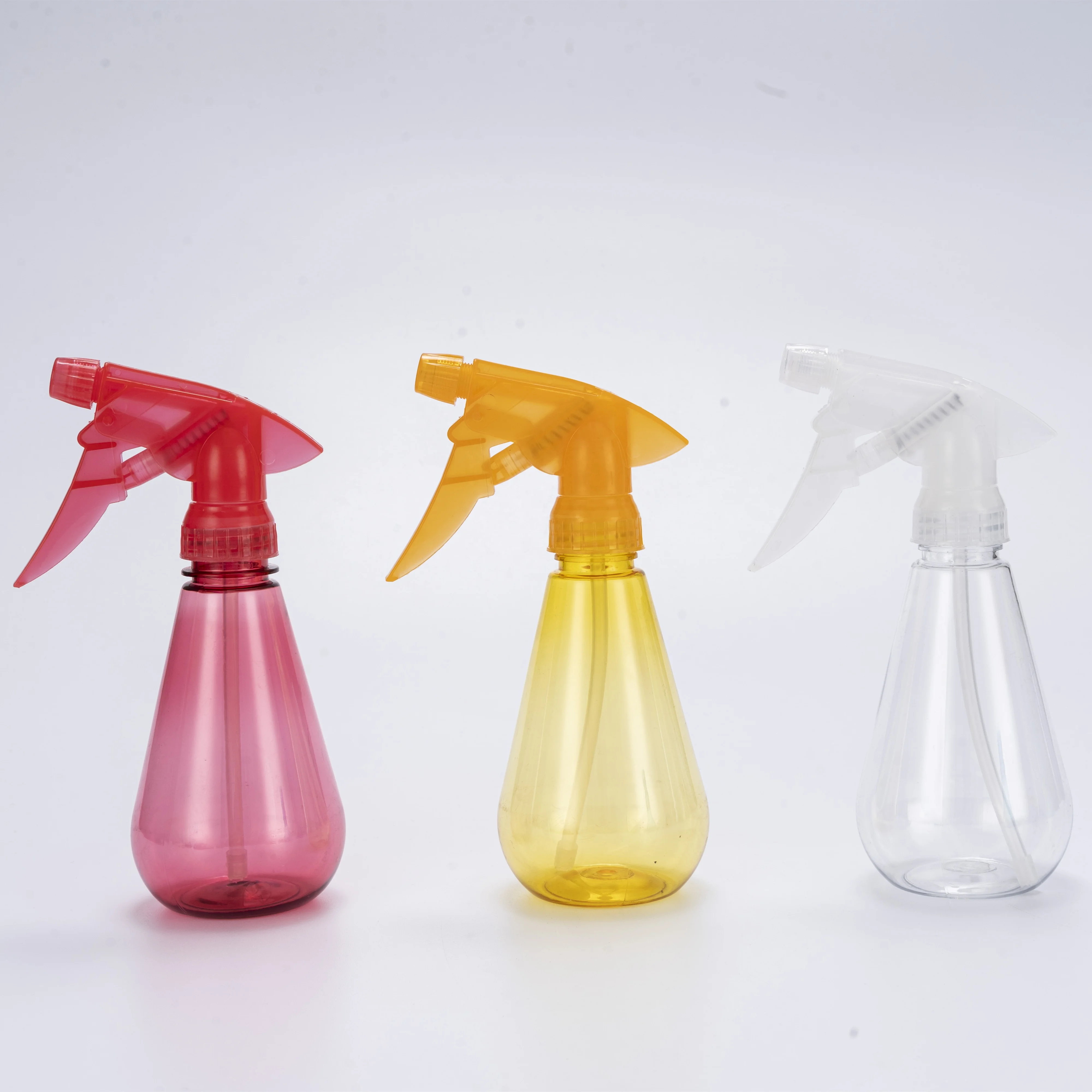 Custom design colored pet empty 8oz pet little mouse nozzle trigger spray alcohol bulb bottle