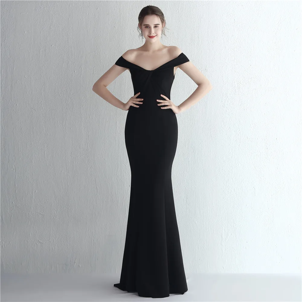 19229# 2022 New Satin dresses Fashion Sexy Sleeveless Trumpet Celebrities Party Prom Evening Car model exhibition Dress