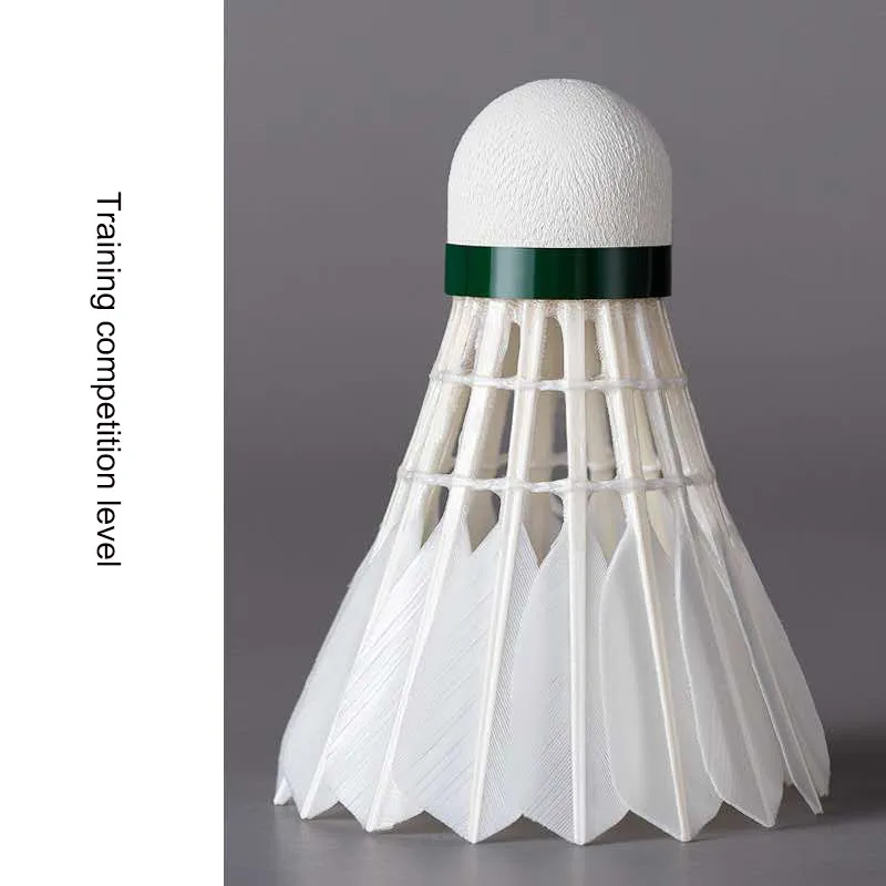 
12 duck feather four resistant training game ball badminton shuttles 