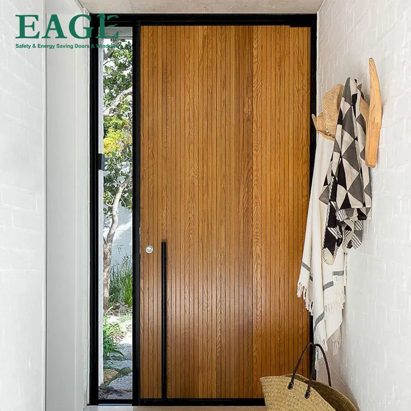 Luxury modern wooden doors solid oak wood for hotel room door Solid wood door