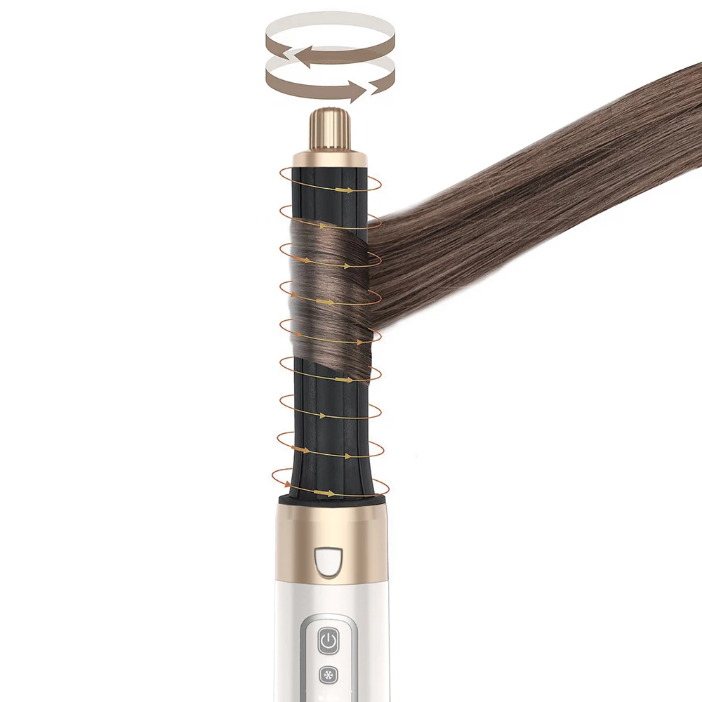 Wholesale Hot Air 5 Frizz Auto-rotating Curling One Step Electric 7 In 1 Hair Dryer Brush