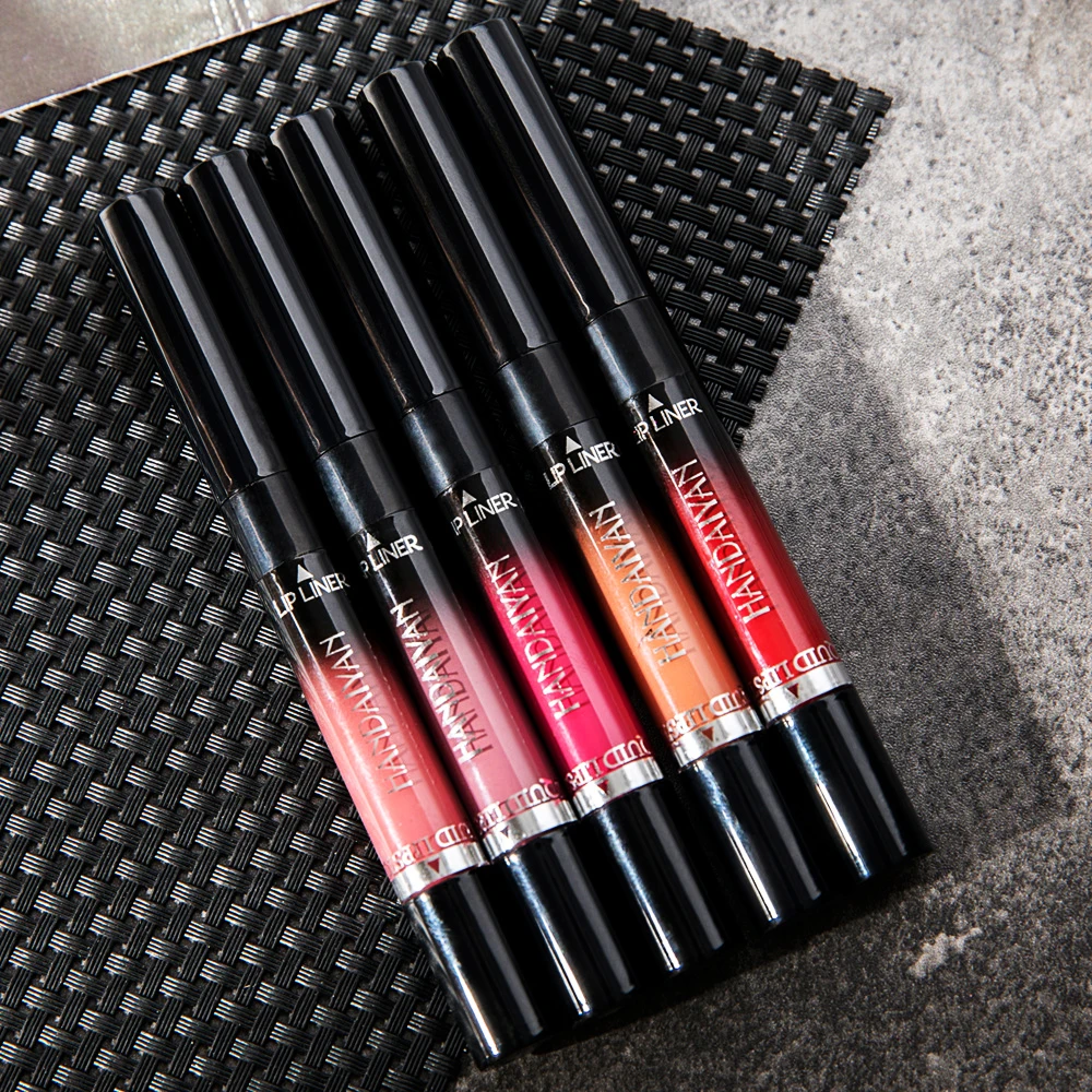 
Private Label 14 Colors 2 In 1 Matte Lipliner Pencil Abundance And Long-lasting Eyebrow Pencil Waterproof Makeup Matte Lip Glos 