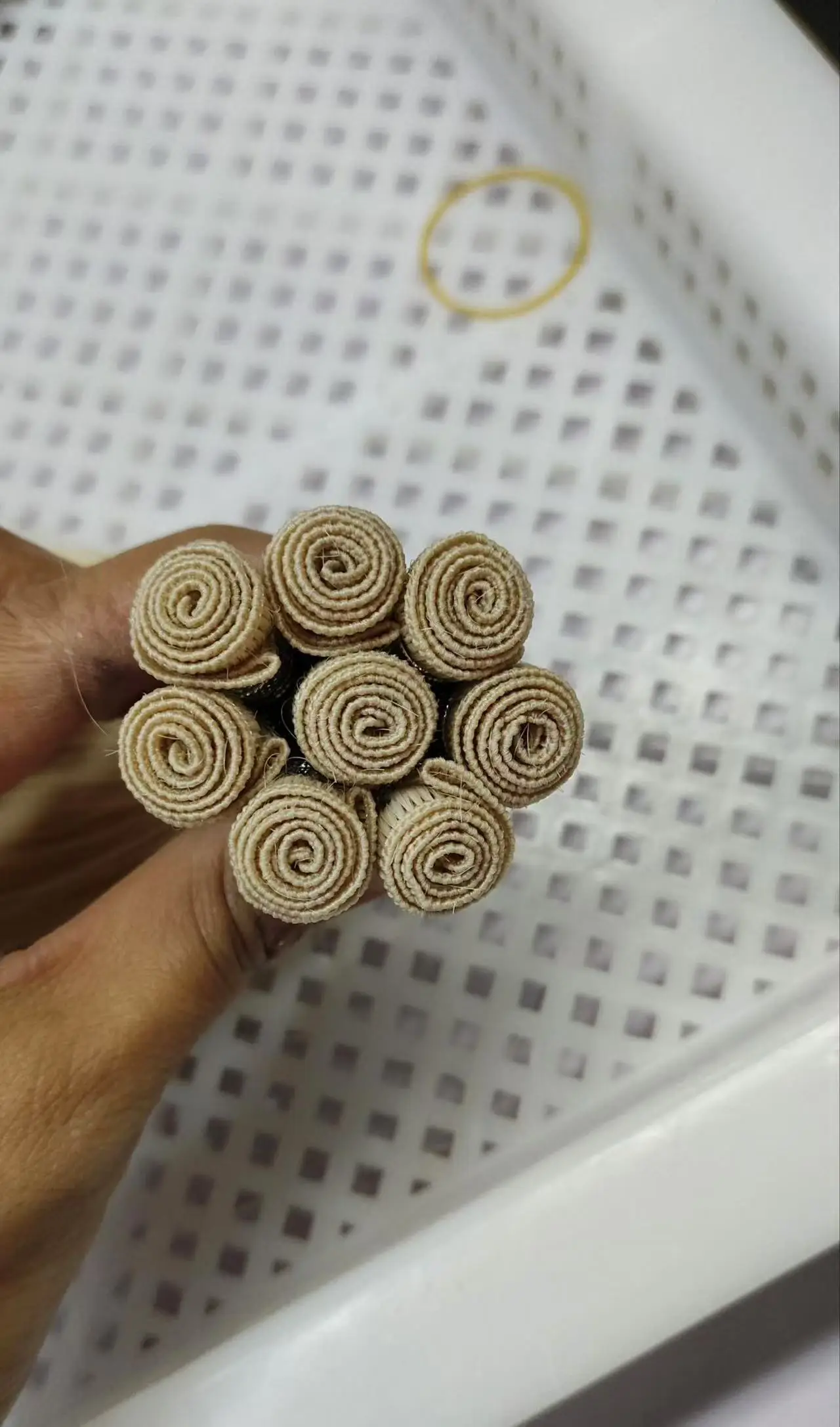 Double Drawn Hair Extensions European Handtied Human Hair Weft
