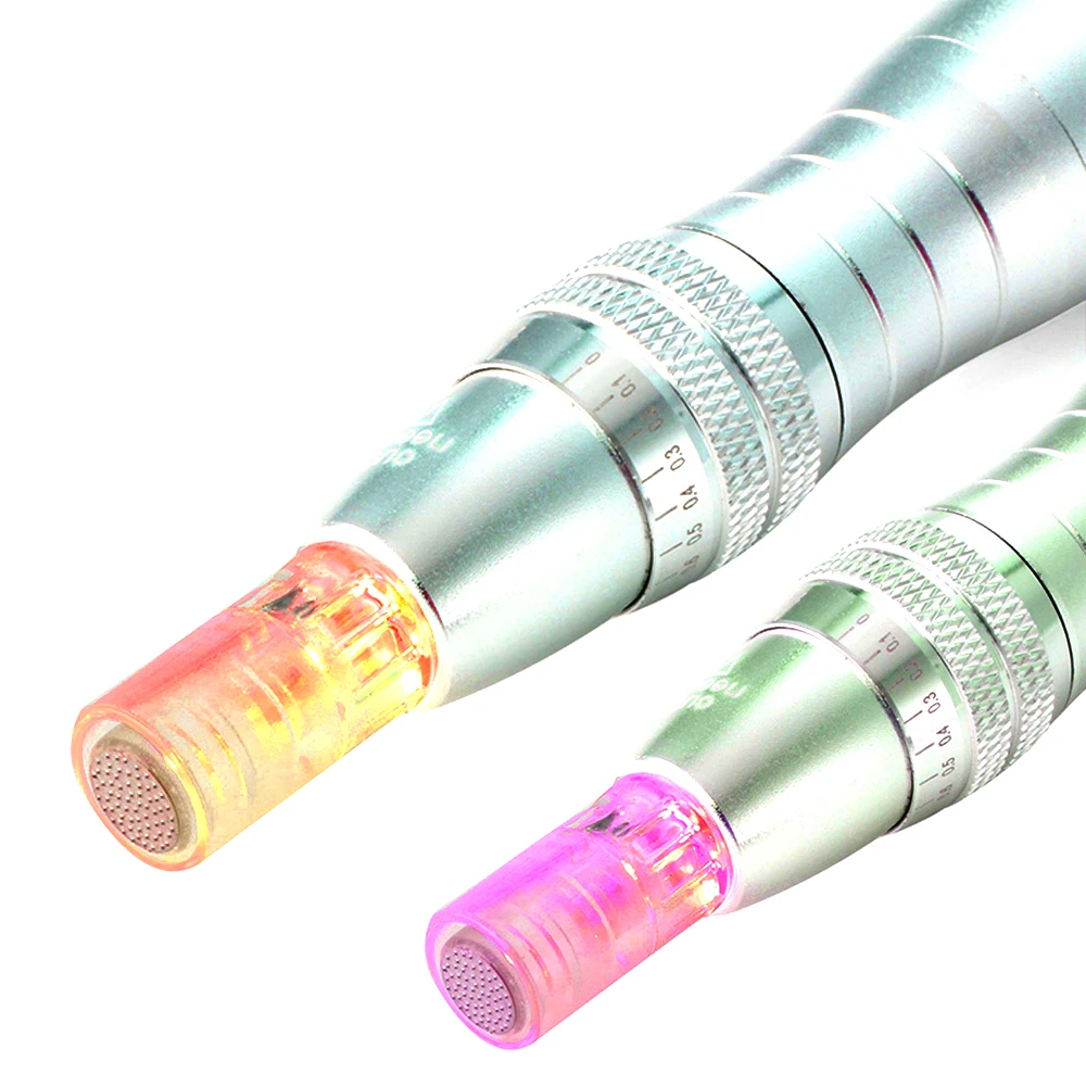 
7 colors LED Photon electric rechargeable derma pen home use skin care device 