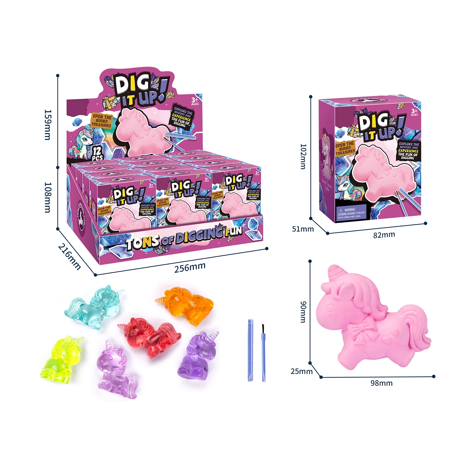 Gemstone Dig Kit, STEM Educational Space Toys for Kids, Science STEM Activities Gift for Boys & Girls