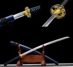 Handmade Heat Tempered Forged Authentic Real Japanese Samurai metal high Carbon Steel Katana sword for Full Tang