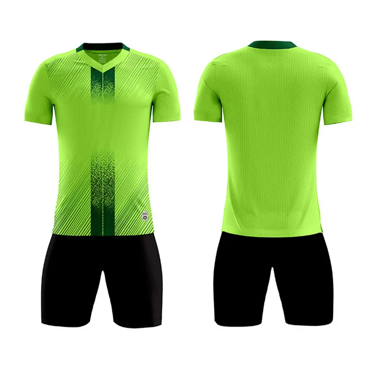 Youth Football Uniforms Soccer sublimation Referee Jersey Uniforms Short Sleeve men soccer wear