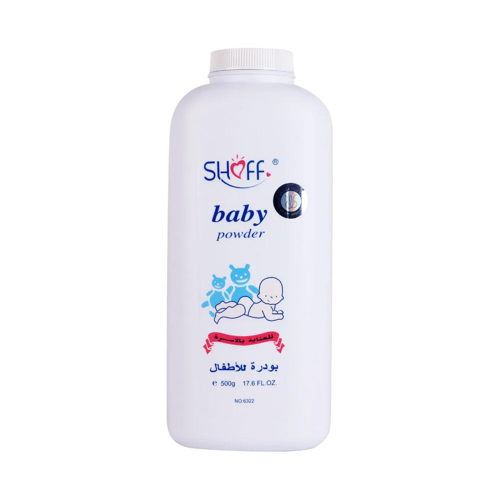 Baby Powder with Aloe Vera, Vitamin E, and Cornstarch 500g by Shoff