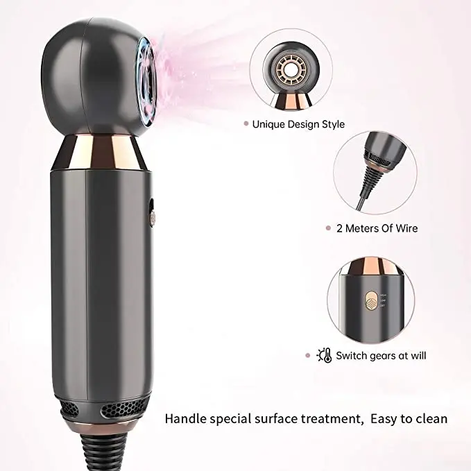 Popular Business Gift 800W Smart Heat Control High Airflow Volume Lightweight Mini Blow Dryer for Home Hotel Travel