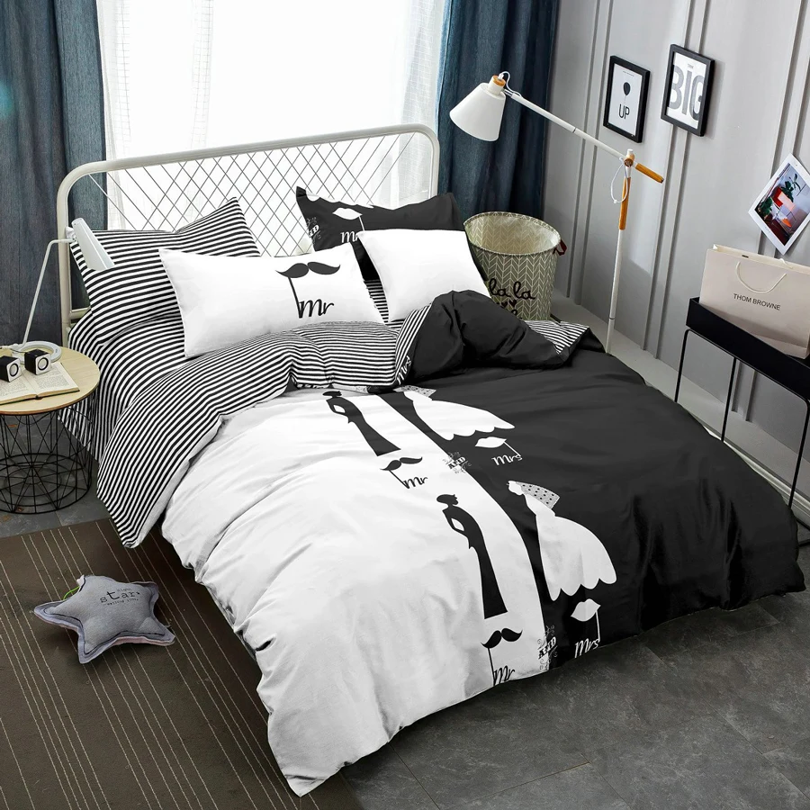 Сделано в Китае, супермягкий роскошный комплект постельного белья из микрофибры с принтом