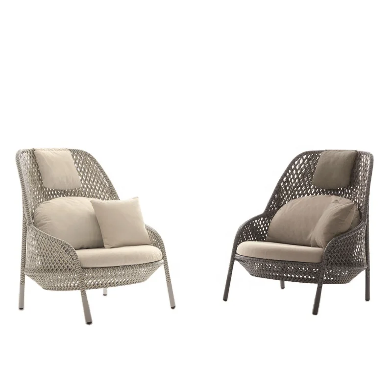 NEW DESIGN WOVEN ROPE   CHAIRS OUTDOOR GARDEN FURNITURE WHOLE SALE