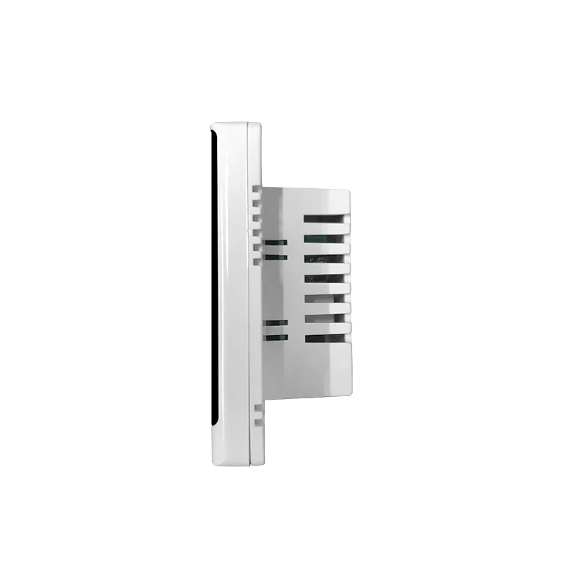 White Air Conditioner Room Thermostat Adjustable Digital Thermostat Fcu Hvac Systems Touch Screen LCD Temperature Regulator