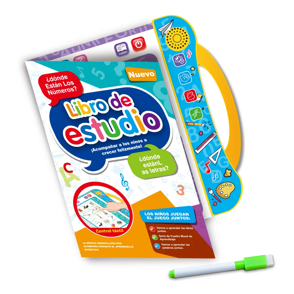 TS English Spanish Reading Book Educational Toy Learning Book Kids E-book