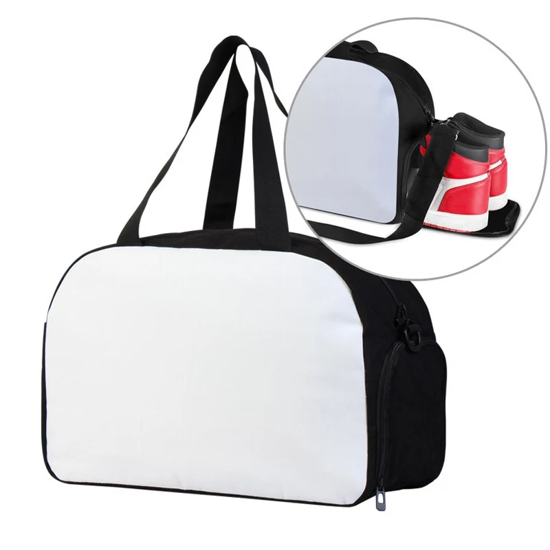 45x29x20cm  Big Size Sublimation Blanks Gym Bags With Removable Flap For Custom Gifts