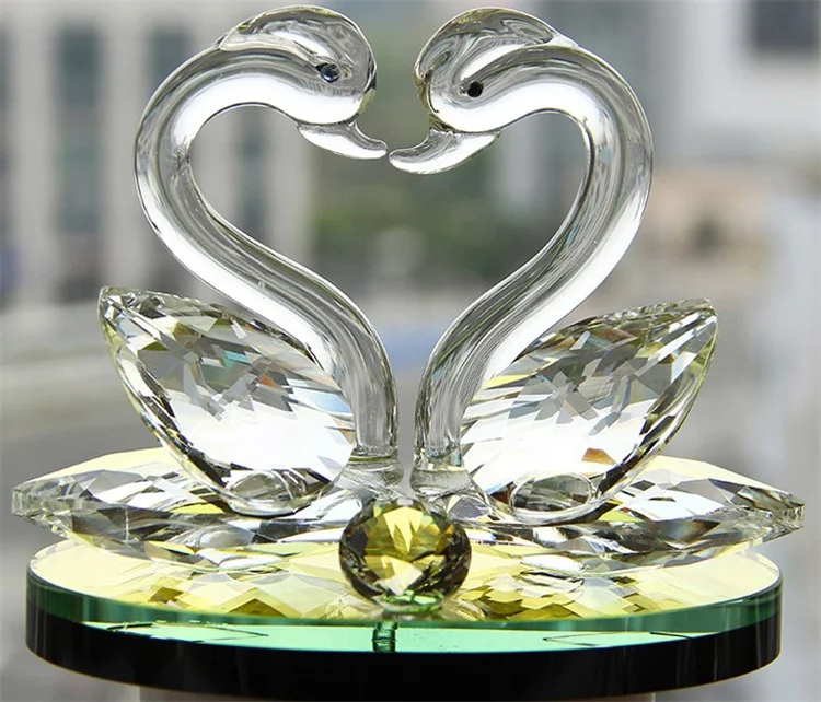 Crystal  swan wedding and baby shower return gift  Wedding Gifts Colors Crystal Swan Crafts