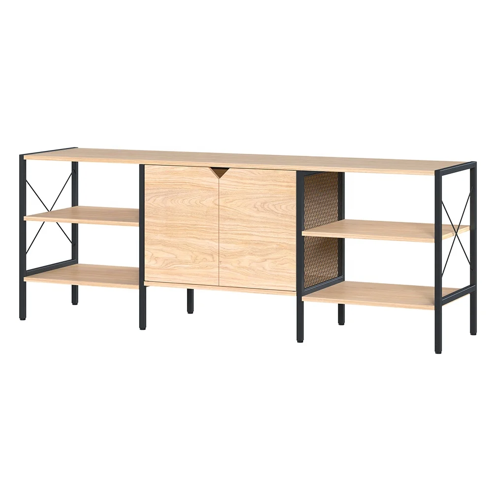 Tiered Shelves Eye-catching Storage for Showcasing Collectibles Particle board and metal Storage racks
