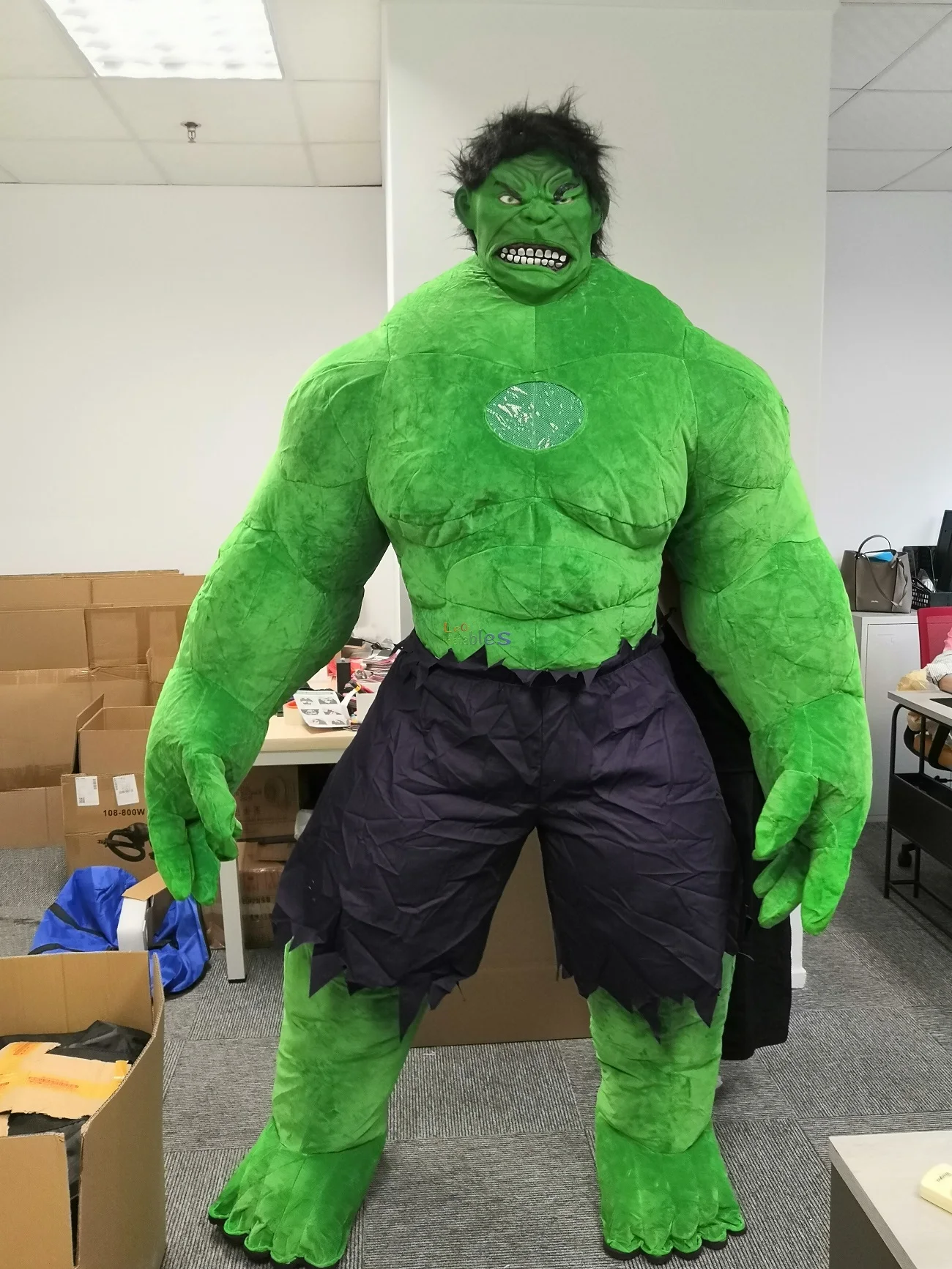 Hulk Mascot Costume Hot Sale Custom Inflatable Giant The Green Cartoon Mascot Costume For Adult