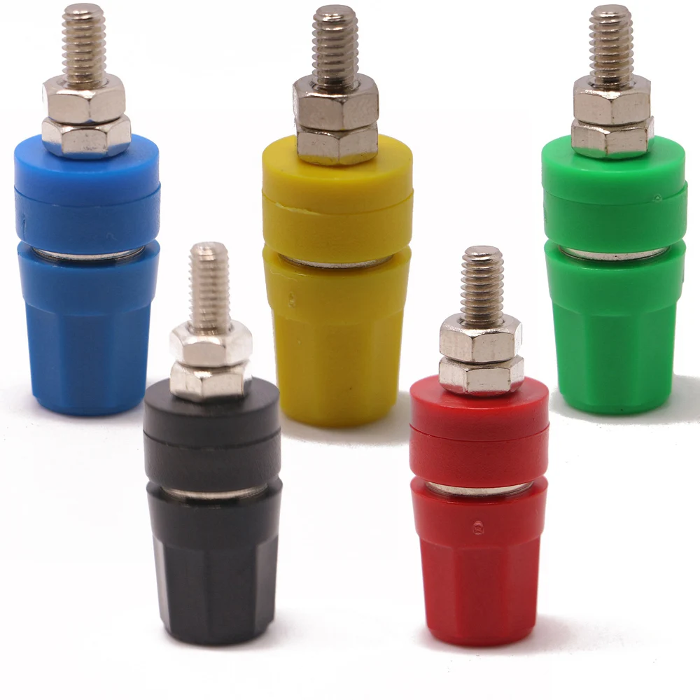 M4 screw 4mm banana jack female panel socket audio binding post DC power output terminal connector 24A