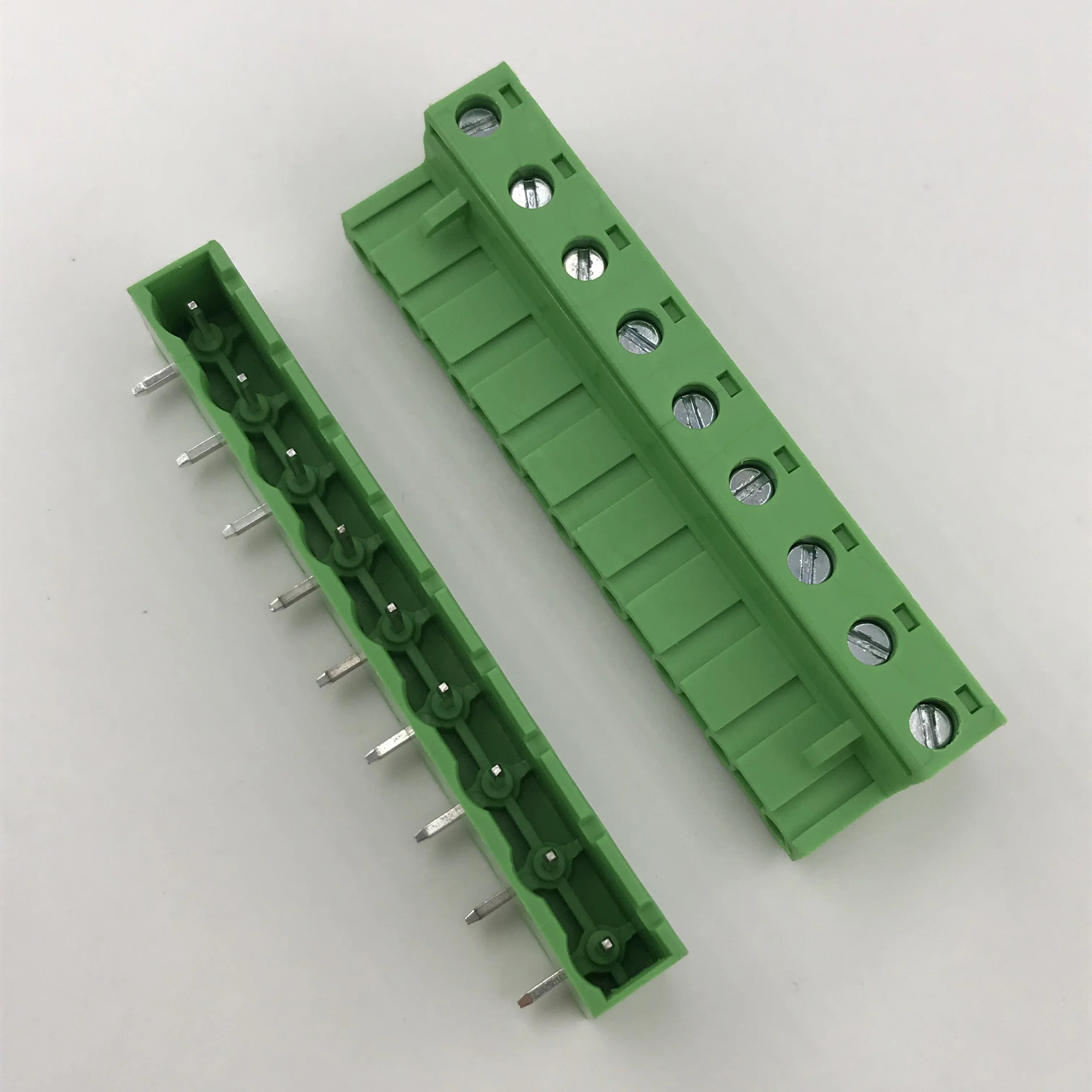 9way contact 7.62 pitch plug-in terminal block male and female XK2EDGK-7.62-9P 2EDGRC-7.62-9P right angle pin closed all side
