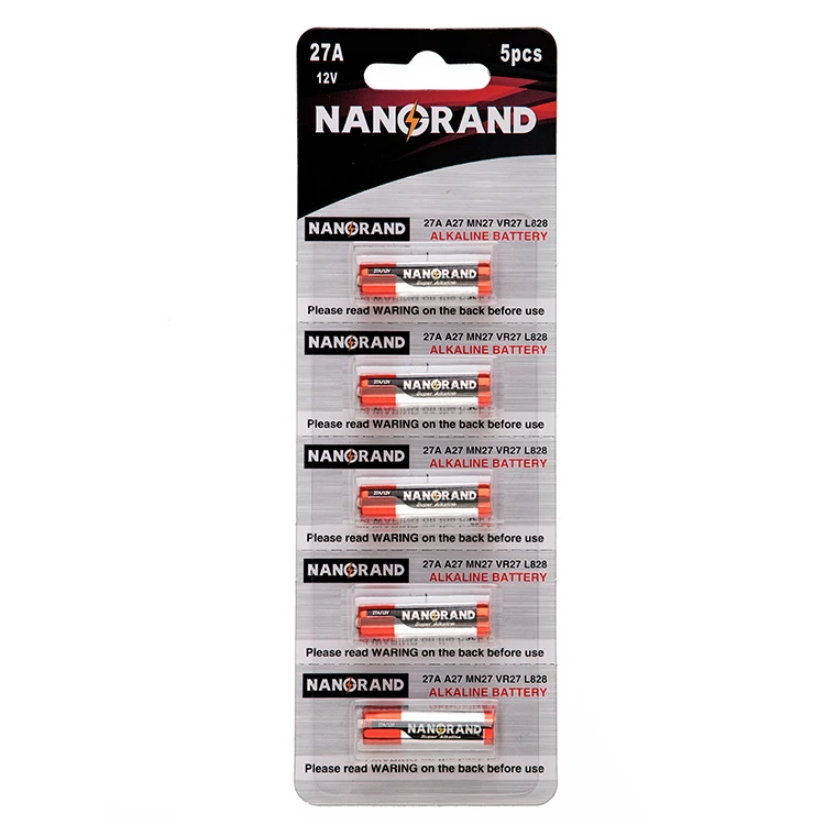 Alkaline 12V 27a 23a Primary Battery 0% Hg