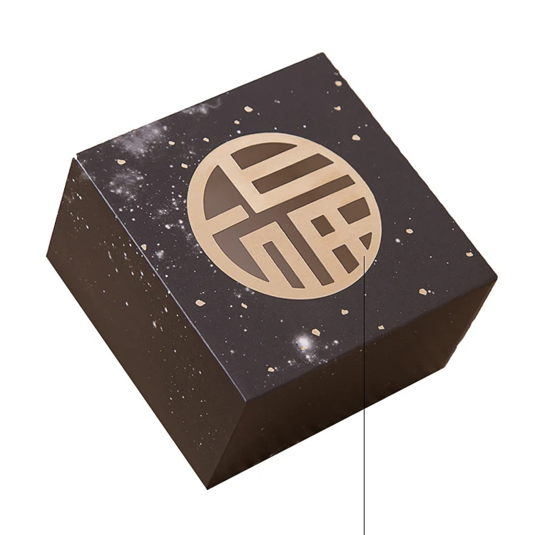 Mid-autumn Festival Mooncake Box Packaging Hollow Set Gold Foil Box Cake Packaging Gift & Craft,food & Beverage Packaging Paper