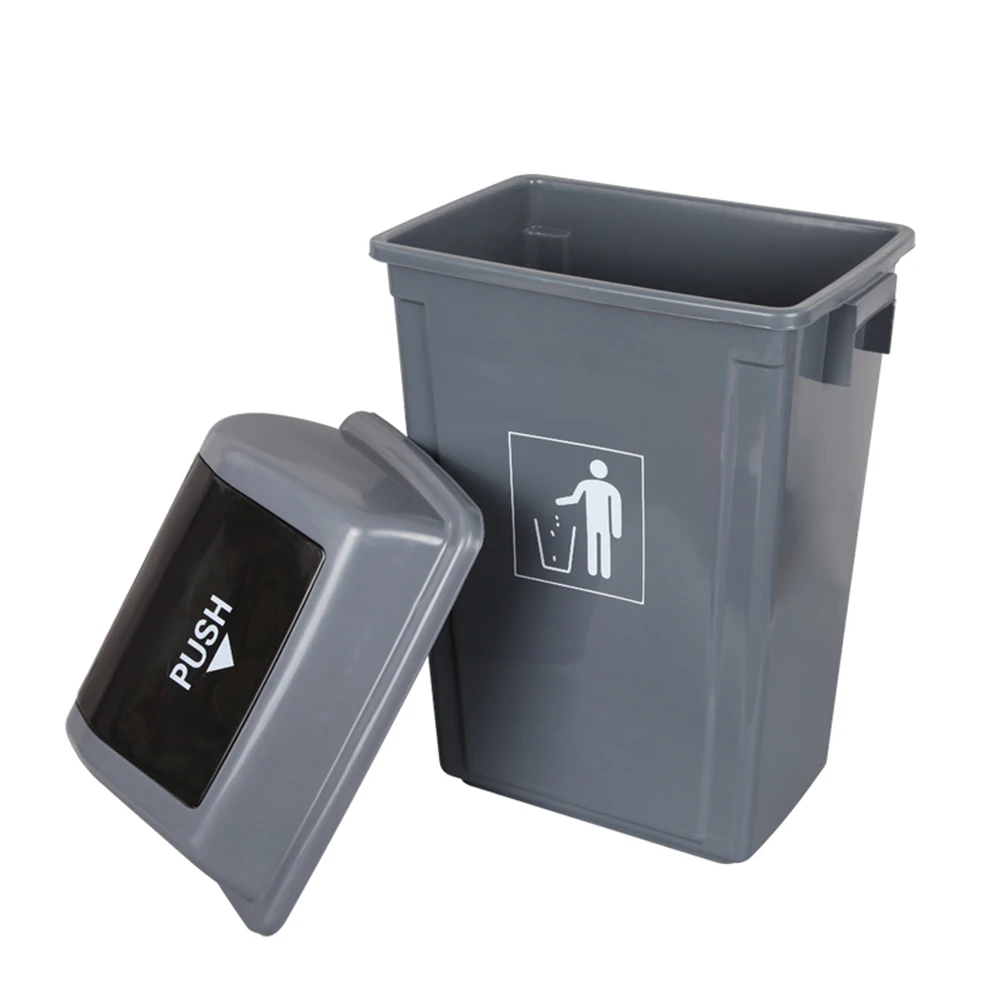 50 liter 60L plastic garbage trash can waste bin dustbin